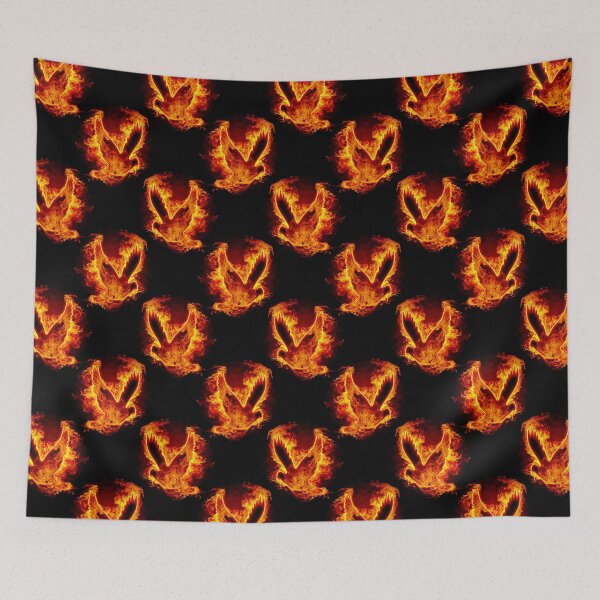 Item preview, Seamless Phoenix Fire bird background designed and sold by Mikhail Palinchak.