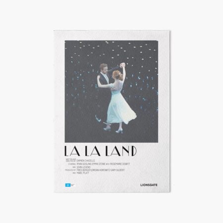 La La Land Movie Poster Art Board Print