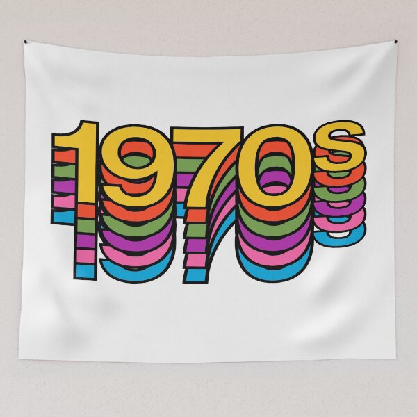 Item preview, 1970s Retro Aesthetic Modern Favorite Decade Typography designed and sold by Fashionmonger.