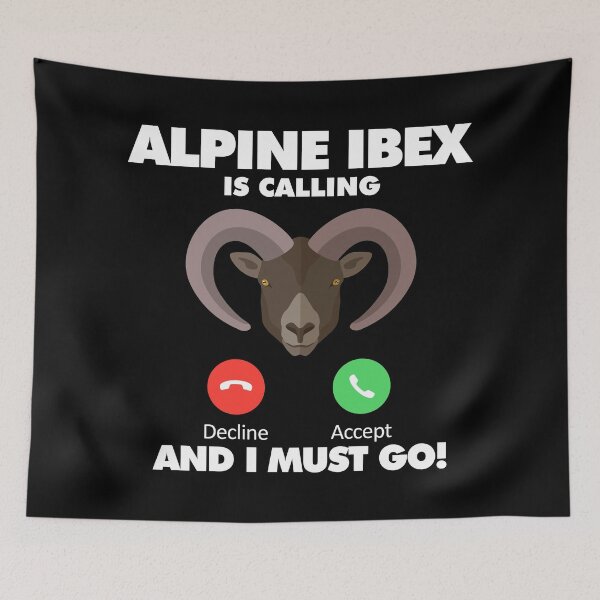 Item preview, My Alpine Ibex is Calling and I Must Go Animals Lover designed and sold by HelloFromAja.