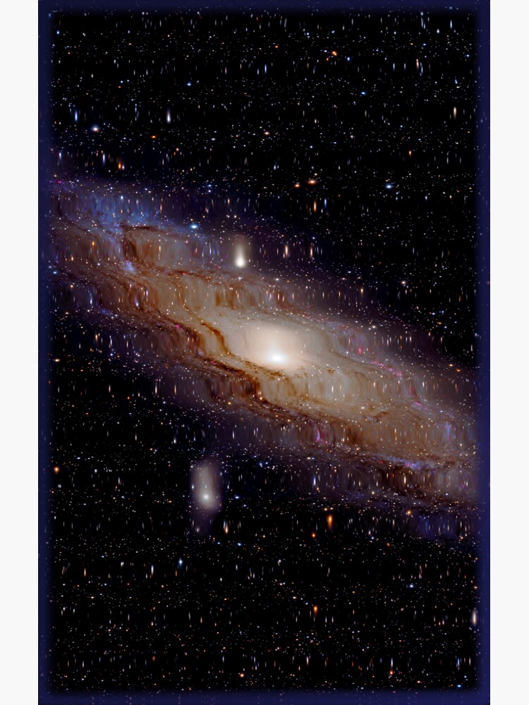 "Andromeda Galaxy With Ripple Water Effect" Sticker by ...