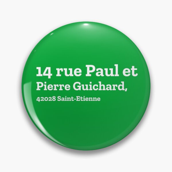 Item preview, Sainte-Etiene Stadium Address designed and sold by The Chuck Wagon.