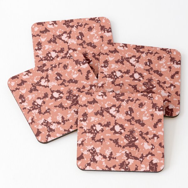Item preview, Lush Lava Camouflage Distorted Glass Canvas Patterns in Red and Orange designed and sold by ShopieHome.