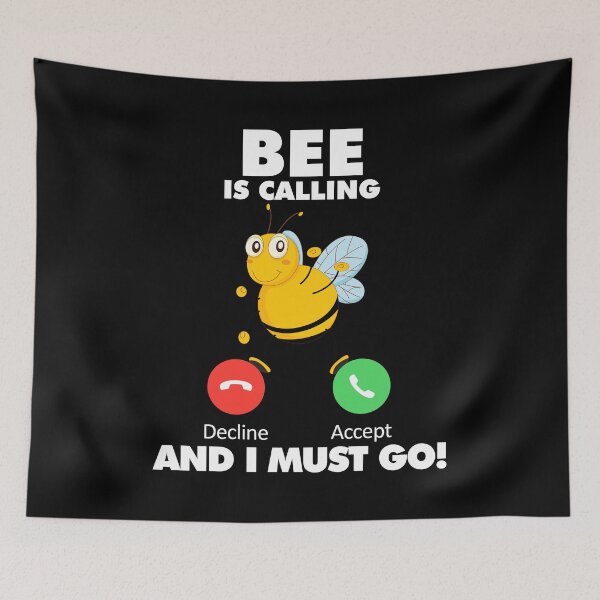Item preview, My Bee is Calling and I Must Go Animals Lover designed and sold by HelloFromAja.
