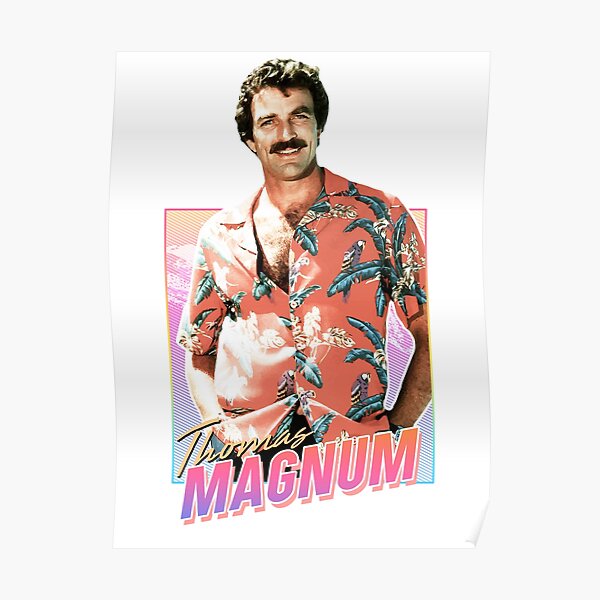 Thomas Magnum - 80s design Poster