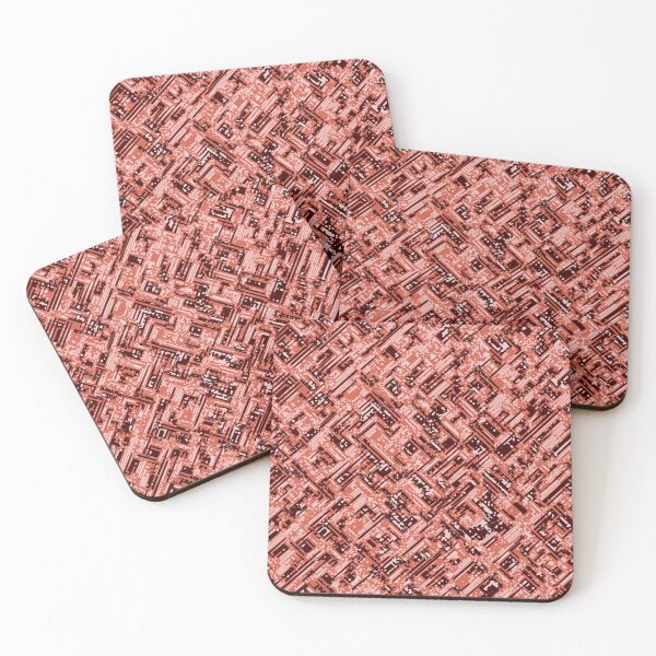 Item preview, Lush Lava Camouflage Distorted Lines Patterns in Red and Orange designed and sold by ShopieHome.