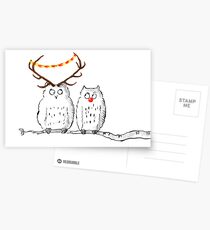 Christmas Owls Postcards