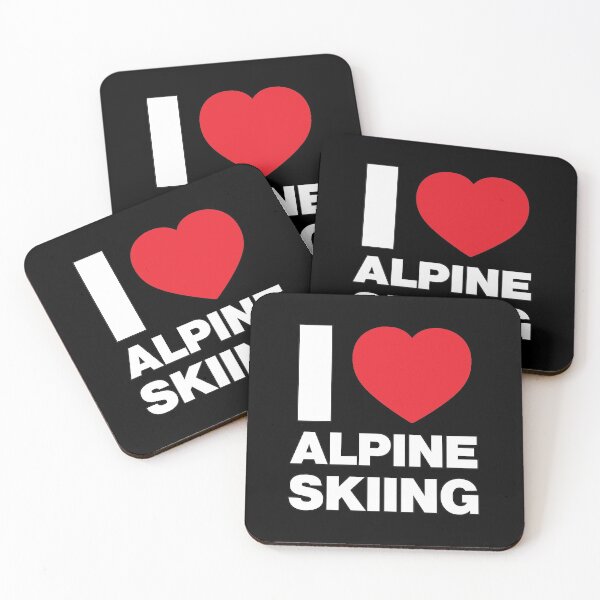 Item preview, I love Alpine Skiing Red Heart designed and sold by Thestarrysky.