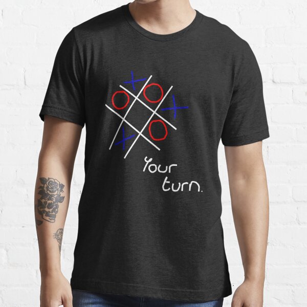 Noughts And Crosses Tic Tac Toe White Text T Shirt For Sale By Pauljamesfarr Redbubble 2554