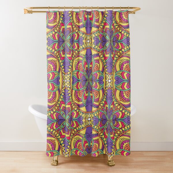 Perfect design,mandala,mix of colors Shower Curtain