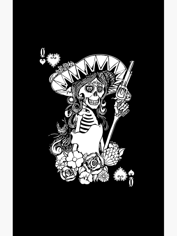 Day of the Dead Queen of Hearts by fullrangepoker