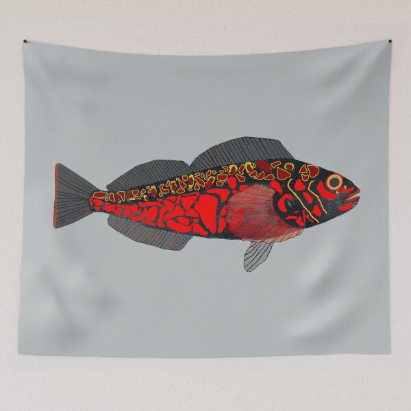 Item preview, Pebble Greenling designed and sold by fishfolkart.