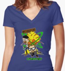 Mythbuster's Lab Women's Fitted V-Neck T-Shirt