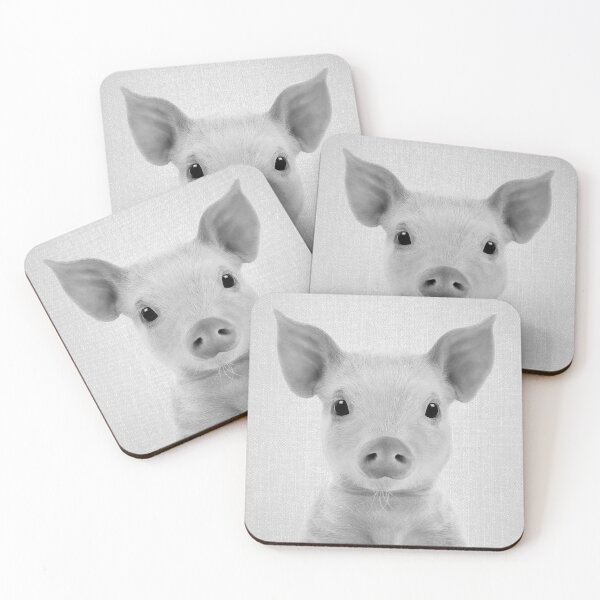Item preview, Piglet - Black & White designed and sold by galdesign.