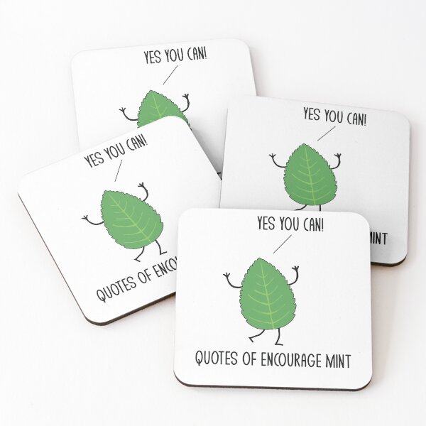 Item preview, Funny Quotes Of Encourage Mint Motivational Puns Jokes Humor designed and sold by mrsmitful.