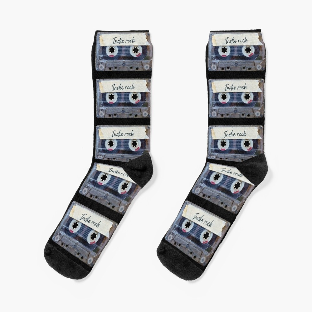 Best Of Indie Rock Music Songs Style Cassette Old School Socks By Thestarrysky Redbubble