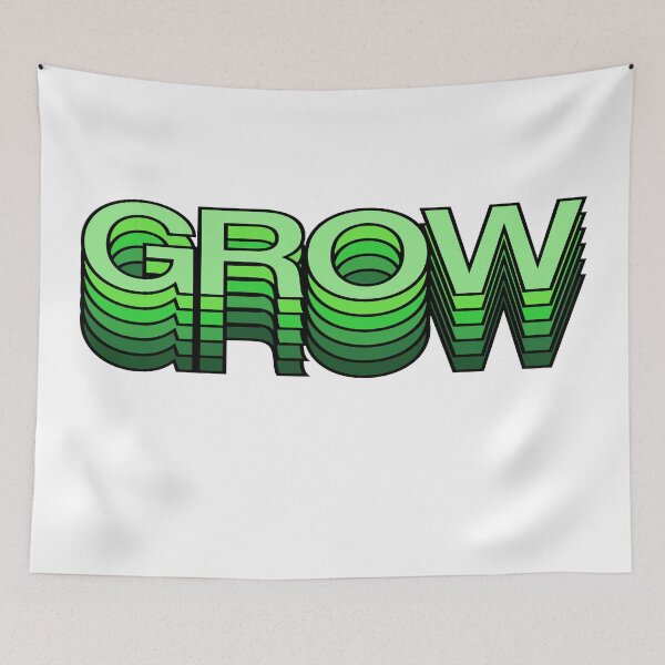 Item preview, Grow Retro Aesthetic Modern Wellbeing designed and sold by Fashionmonger.