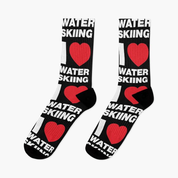 Item preview, I love Water Skiing Red Heart designed and sold by Thestarrysky.
