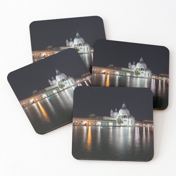 Item preview, Venice Italy Silky Midnight - Santa Maria della Salute on Punta della Dogana designed and sold by Georgia Mizuleva.