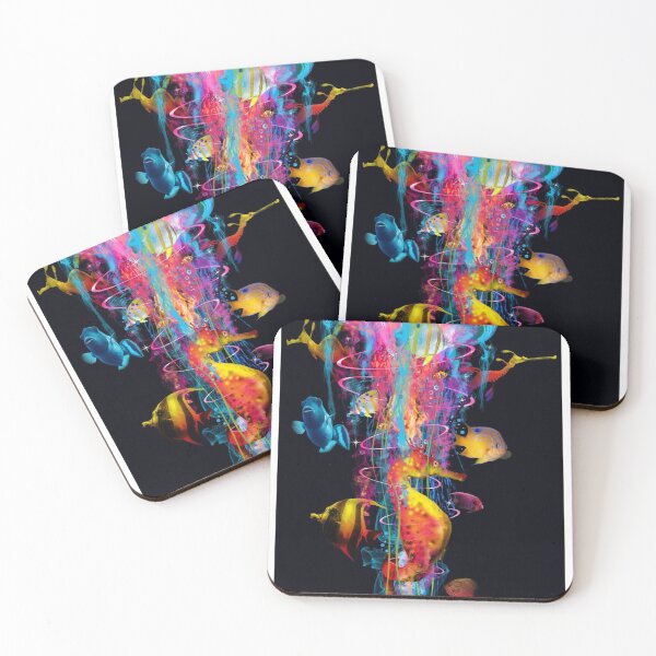 Item preview, Colorful jellyfish designed and sold by philippe souvy.