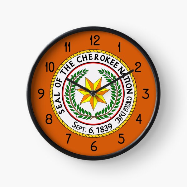 The Great Seal of the Cherokee Nation Clock