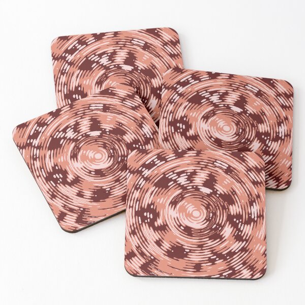 Item preview, Lush Lava Camouflage Circles Sketch Patterns in Red and Orange Shades designed and sold by ShopieHome.