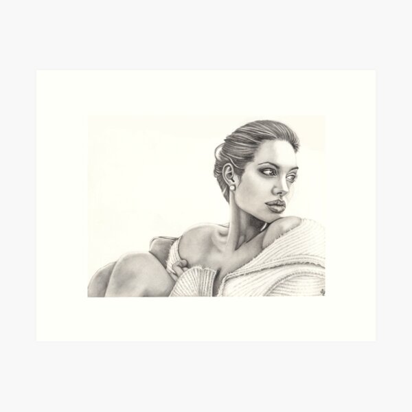 Angelina Jolie Art Print