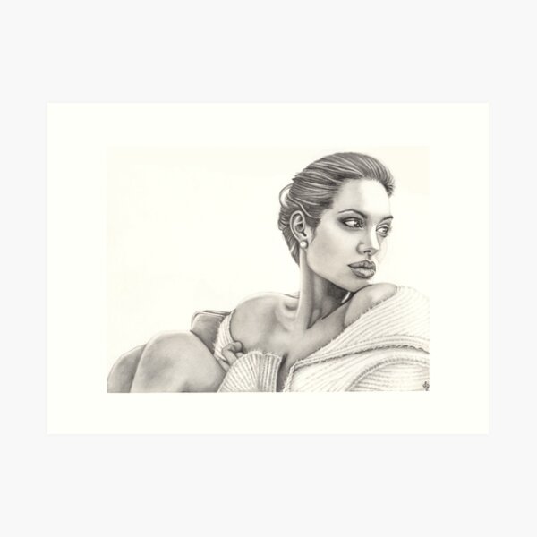 Angelina Jolie Art Print