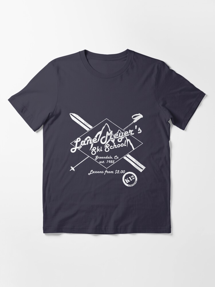 Alternate view of Lane Meyer Ski School Dark Essential T-Shirt