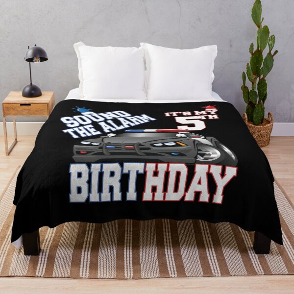 Item preview, Sound The Alarm It's My 5th Birthday 5 Years Old Policeman product designed and sold by Grabitees.