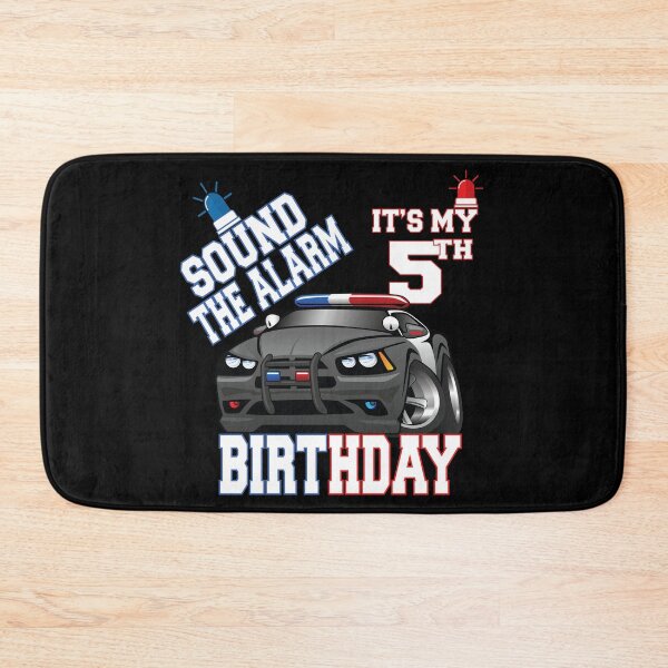 Item preview, Sound The Alarm It's My 5th Birthday 5 Years Old Policeman product designed and sold by Grabitees.
