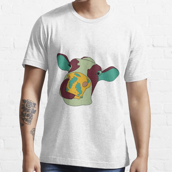 Kuh mit Zunge in der Nase Essential T-Shirt
