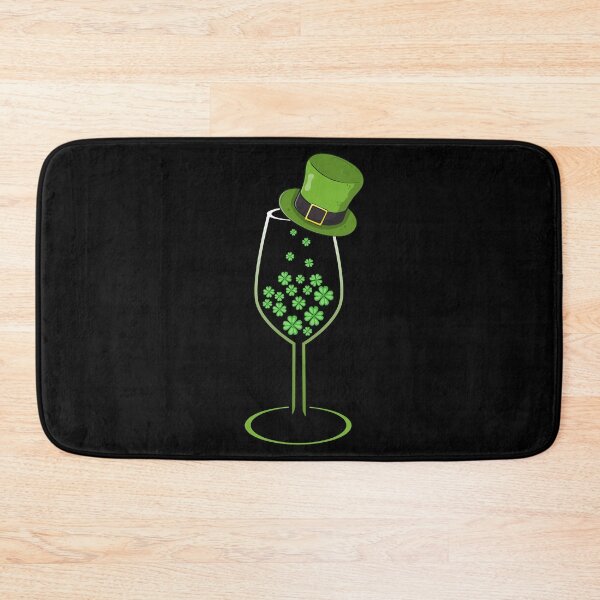 Item preview, Shamrock Wine St Patricks Day Leprechaun designed and sold by 2blackcherries.