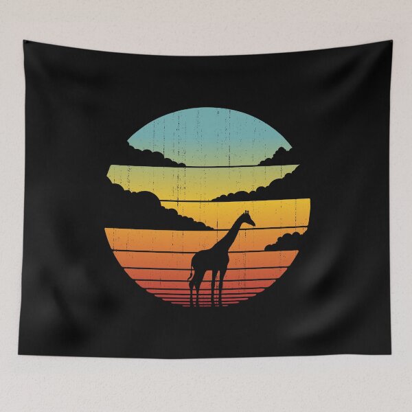 Item preview, Giraffe Retro Sunset Vintage 60s 70s Shirt for Men Women Boys Girls Kids Animal Lovers Gift designed and sold by LiqueGifts.