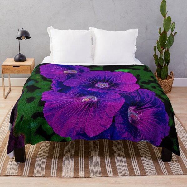 Item preview, Southwest Purple Hollyhocks designed and sold by William E Lopez.