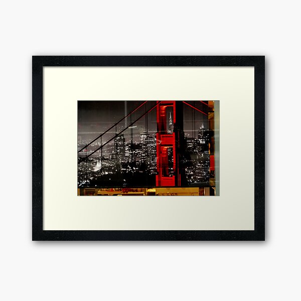 for eon, right city , hope the right bridge. Framed Art Print