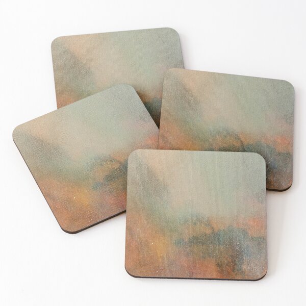 Item preview, Grey orange abstract landscape designed and sold by paul edmondson.