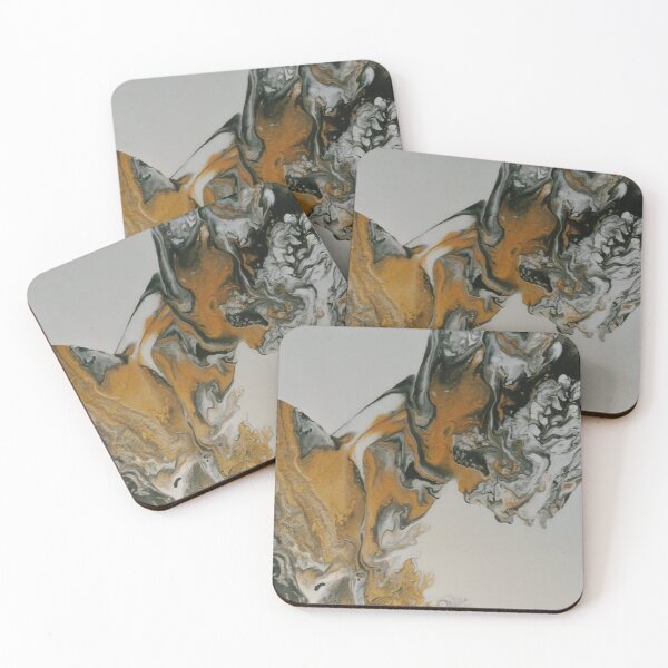Item preview, Gold lust, acrylic pouring, fluid art designed and sold by Atelier-Hayn.