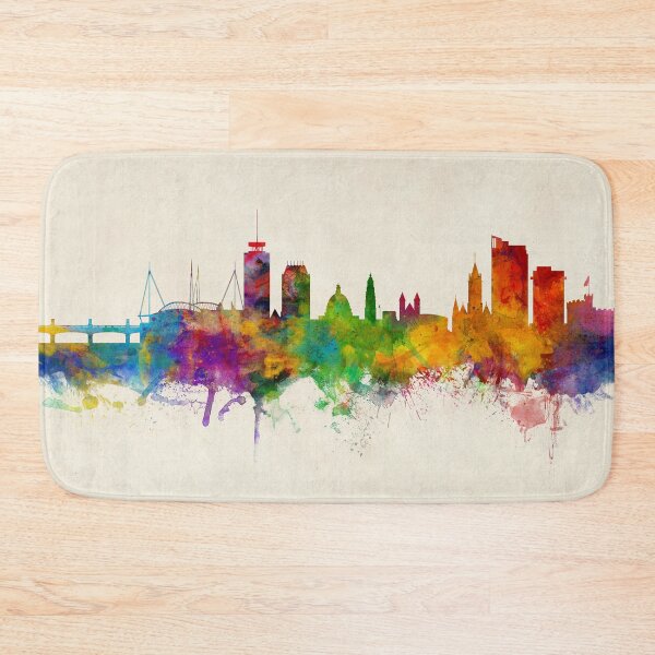 Artikelvorschau, Cardiff Wales Skyline entworfen und verkauft von ArtPrints.