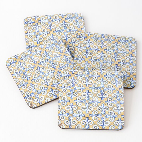 Item preview, Yellow Blue Tiles designed and sold by Bespired.