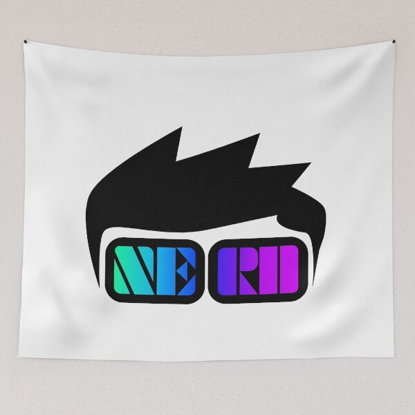 Item preview, Nerd drawing crazy hair and glasses designed and sold by NerdySherds.