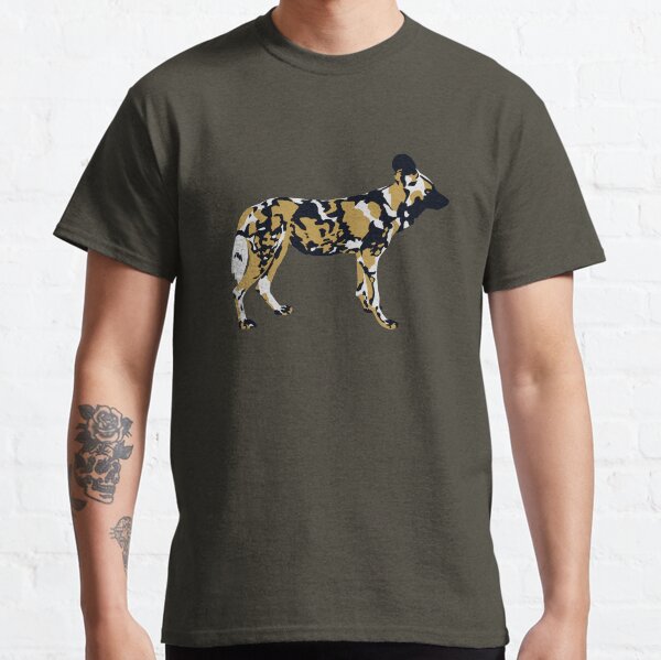 African Painted Dog Portrait Classic T-Shirt