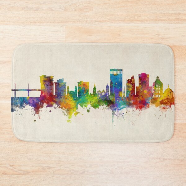 Item preview, Asheville North Carolina Skyline designed and sold by ArtPrints.