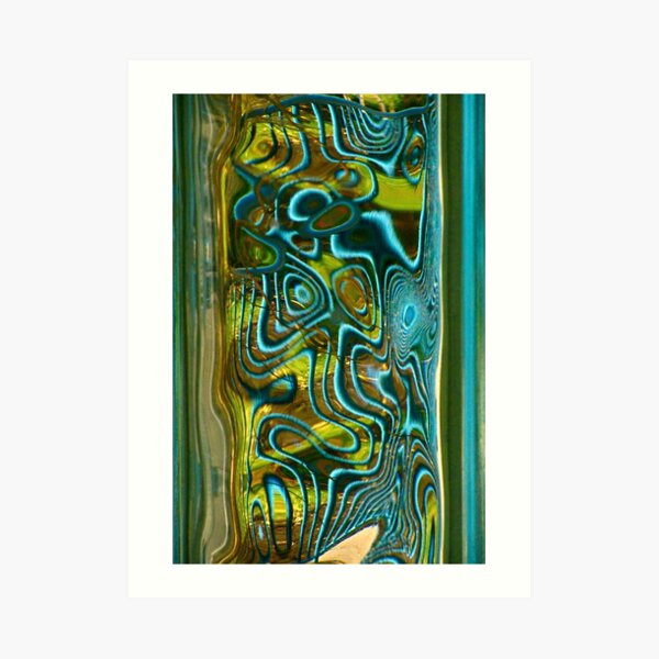 Green Blue Glass II Art Print