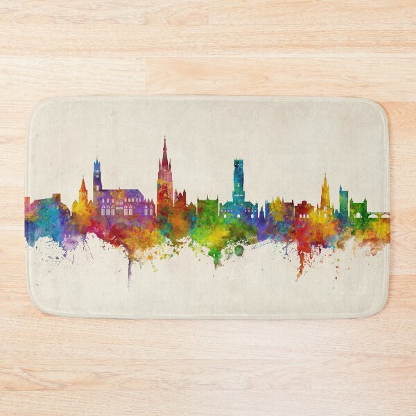 Item preview, Bruges Belgium Skyline designed and sold by ArtPrints.
