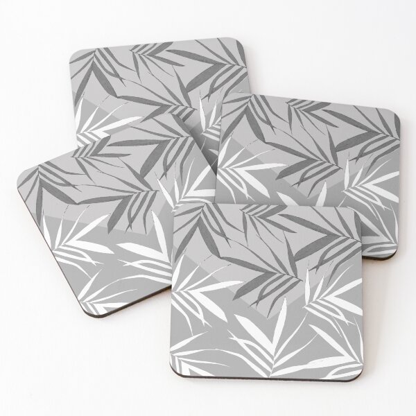Item preview, Envelop leaves decor. grey. black. white. designed and sold by PrintedDreams.