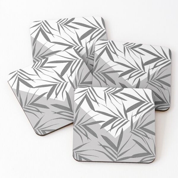 Item preview, Envelop leaves decor. grey. black. white.2 designed and sold by PrintedDreams.