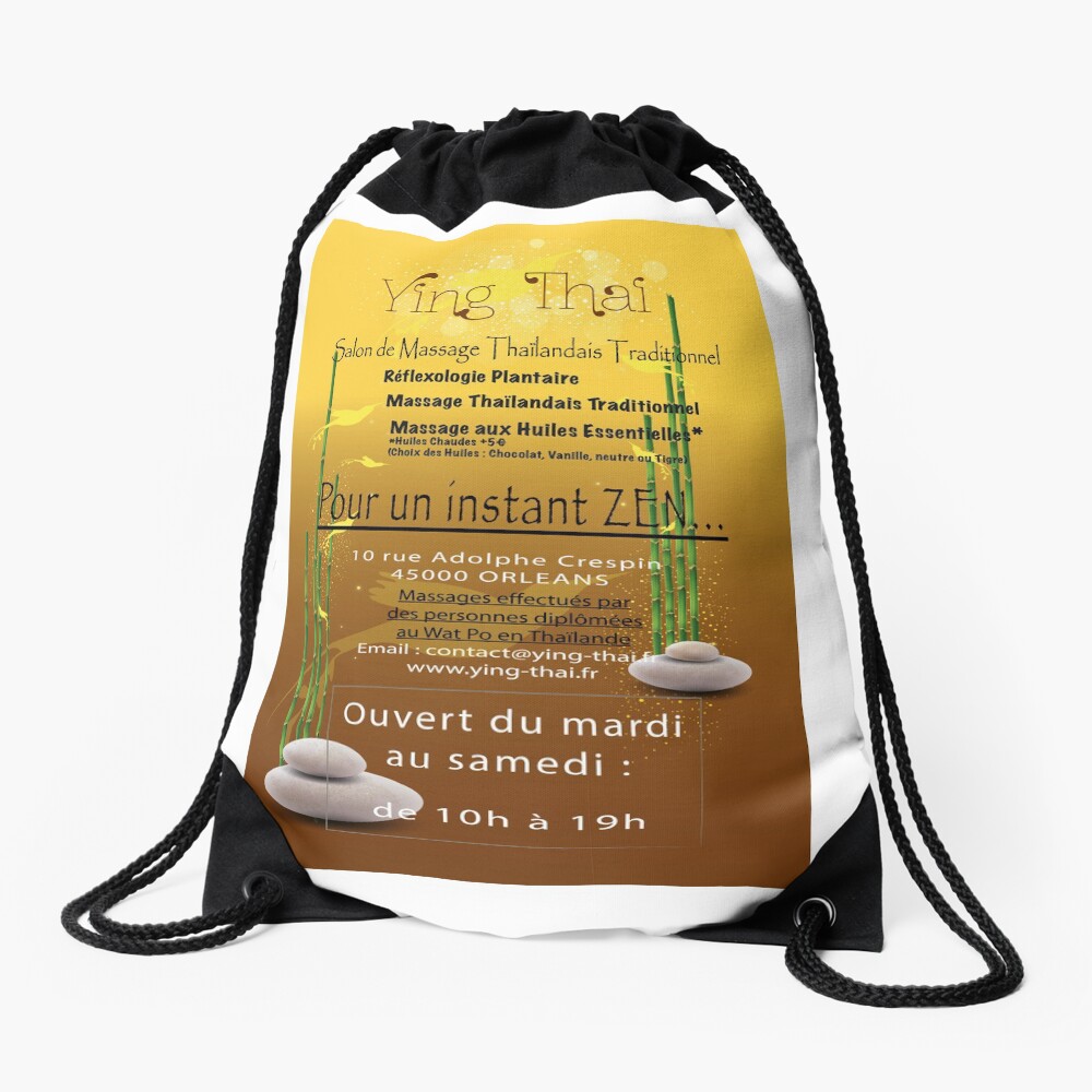 Traditional Thai Massage Institute in Orléans Drawstring Bag