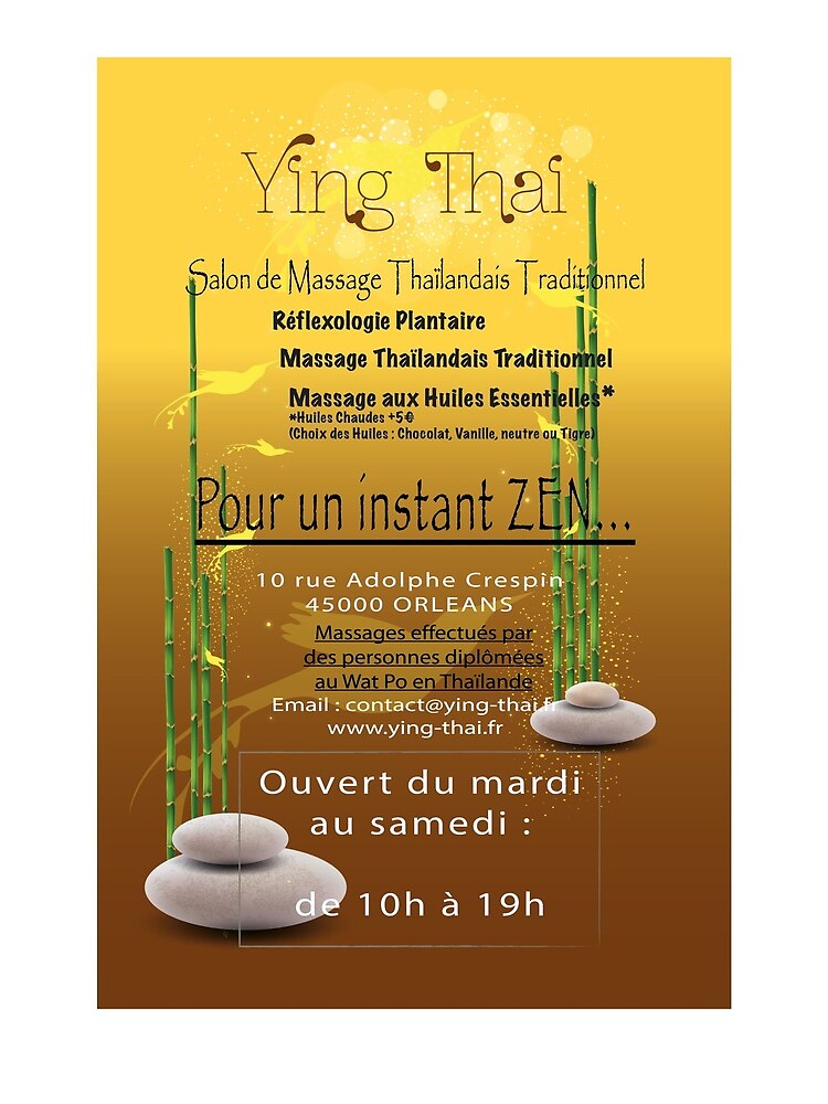 Traditional Thai Massage Institute in Orléans by YingThaiOrleans