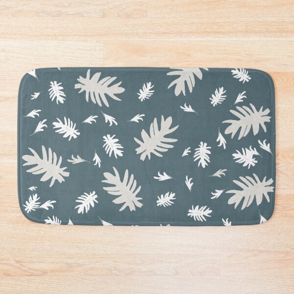 Item preview, Green grey Leaves pattern designed and sold by PrintedDreams.
